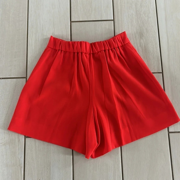 Babaton Cohen Crepe High Waist  Short in Red - Picture 3 of 6